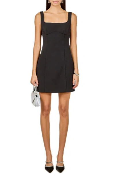 Endless Rose Back Bow Sleeveless Minidress In Black