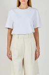 Endless Rose Basic Cotton T-shirt In White