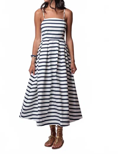 Endless Rose Beth Dress In Navy In White