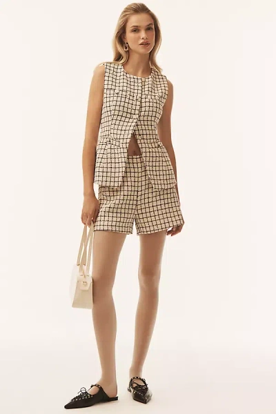 Endless Rose Bouclé Tweed Vest Jacket