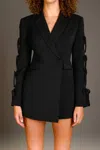 Endless Rose Bow Detail Romper In Black