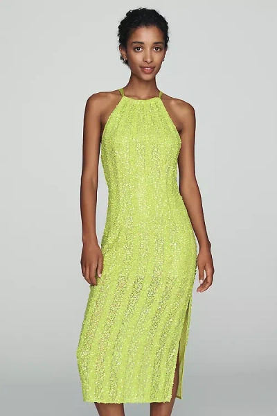 Endless Rose Bow Midi Dress In Green