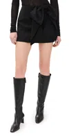 Endless Rose Bow Mini Skort Black In Black