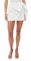 Endless Rose Oversized Bow Mini Skort In White