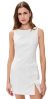 Endless Rose Bow Slit Mini Dress White In White