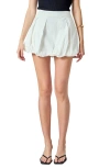 Endless Rose Bubble Hem Cotton Miniskort In White