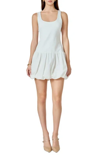 Endless Rose Bubble Hem Sleeveless Minidress In White