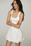 Endless Rose Bubble Mini Dress In White