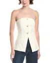 Endless Rose Button Long Top In Neutral