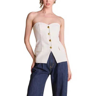 Endless Rose Button Strapless Top
