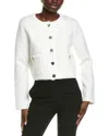 Endless Rose Button-up Cardigan In White