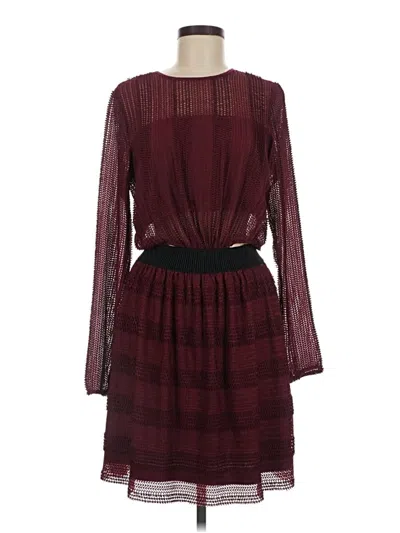 Pre-owned Endless Rose Casual Dress In Burgundy
