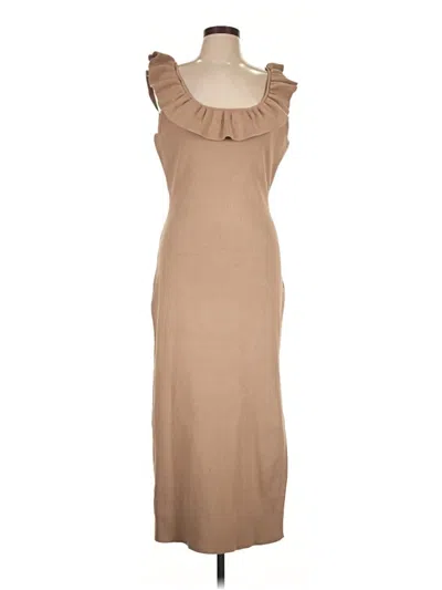 Pre-owned Endless Rose Casual Dress In Tan
