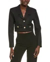 Endless Rose Classic Short Buttoned Jacket In Black