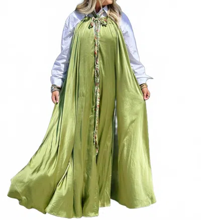 Endless Rose Collins Halter Dress In Green