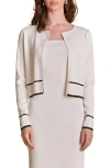 Endless Rose Conrast Stripe Cardigan In Neutral