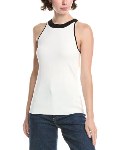 Endless Rose Contrast Top In White