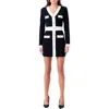 Endless Rose Contrast Trim Long Sleeve Rib Minidress