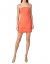 Endless Rose Courtney Cross Back Strappy Mini Dress In Orange In Orange