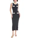 Endless Rose Crochet Knit Maxi Dress In Black