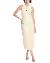 Endless Rose Crochet Knit Midi Dress In White