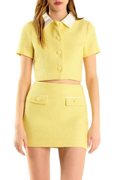 ENDLESS ROSE ENDLESS ROSE CROP TWEED JACKET