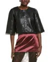 Endless Rose Cropped Jacket In Black