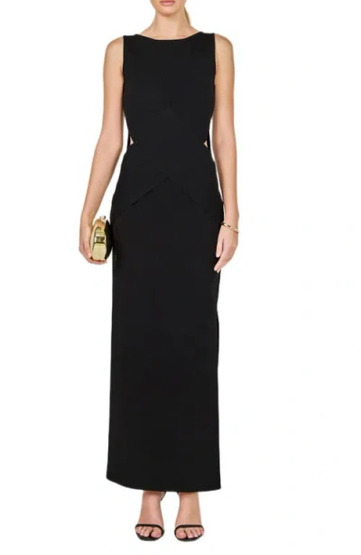 Endless Rose Cutout Detail Column Dress In Black