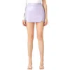 Endless Rose Cutout Faux Leather Miniskort In Lavender