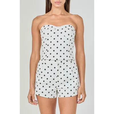 Endless Rose Dot Tube Top In White