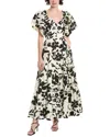 Endless Rose Dramatic Print Maxi Dress In White