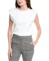 Endless Rose Elevated Knit Top With Embellished Ne In White