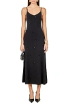 Endless Rose Embellished Knit Dress In Black
