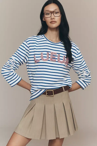Endless Rose Embellished Pullover In Blue