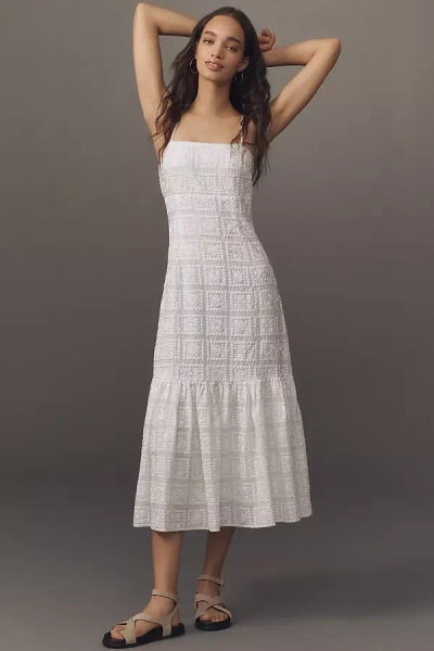 Endless Rose Embroidered Patchwork Midi Dress