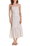 Endless Rose Embroidered Sequin Sleeveless Ruffle Hem Maxi Dress