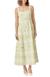 Endless Rose Eyelet Embroidery A-line Dress In Pistachio