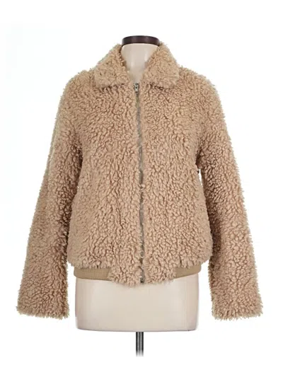 Pre-owned Endless Rose Faux Fur Jacket In Tan