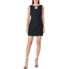 Endless Rose Faux Pearl Detail Sheath Minidress In Black