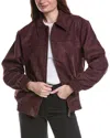 Endless Rose Faux Suede Work Jacket In Brown