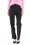 Endless Rose Flat Front Trousers In Black