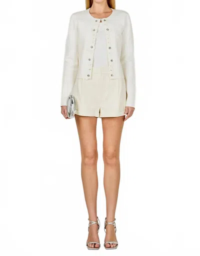 Endless Rose Floral Detail Cardigan Top In White
