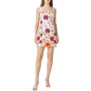 Endless Rose Floral Embroidered Minidress In White