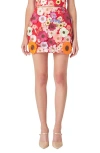 ENDLESS ROSE ENDLESS ROSE FLORAL EMBROIDERED MINISKIRT