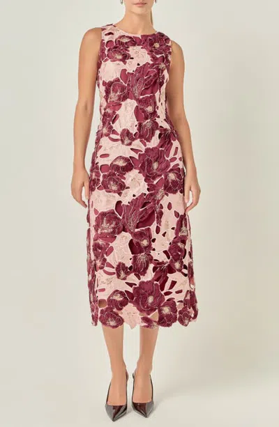 Endless Rose Floral Sleeveless Maxi Dress In Multi