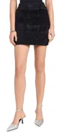 Endless Rose Fuzzy Miniskirt Black In Black