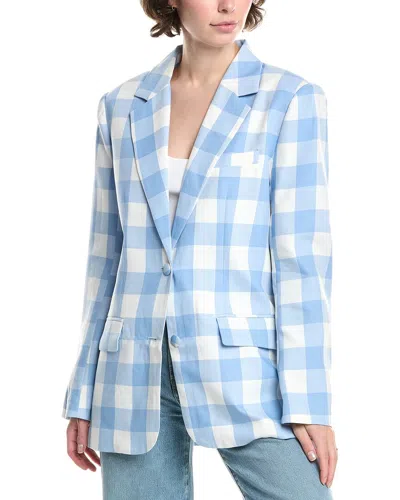 Endless Rose Gingham Blazer In Blue