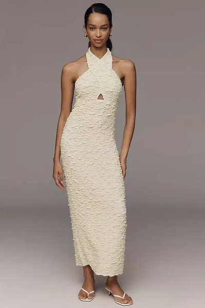 Endless Rose Halter Maxi Dress In White