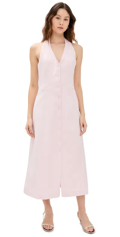 ENDLESS ROSE HALTER MIDI DRESS PINK