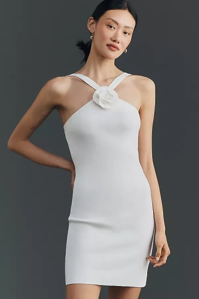 Endless Rose Halter Mini Dress In White